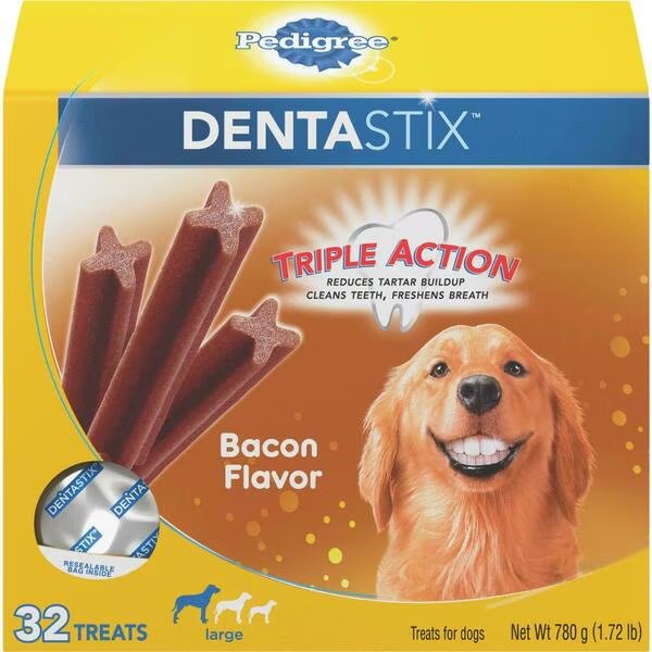 32ct Lrg Bcn Dntl Treat, 2PK, Pedigree, Mfr#: 798448